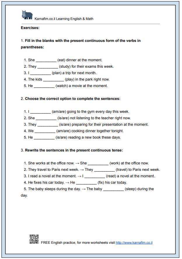 Mini Lesson 018 - The Present Continuous for Ongoing Actions-p2