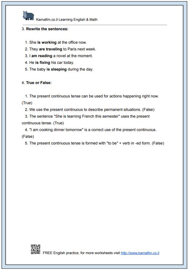 Mini Lesson 018 - The Present Continuous for Ongoing Actions-p4