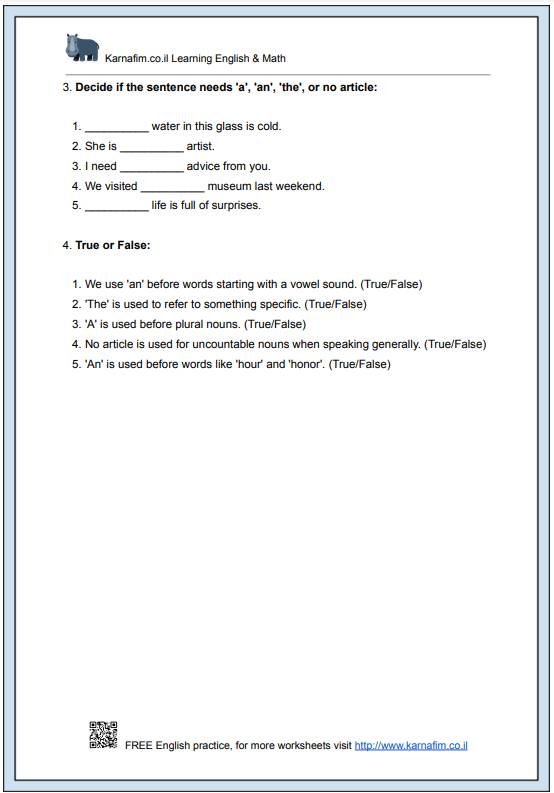 Mini Lesson 020 - The Use of Articles_ A, An, The-p3