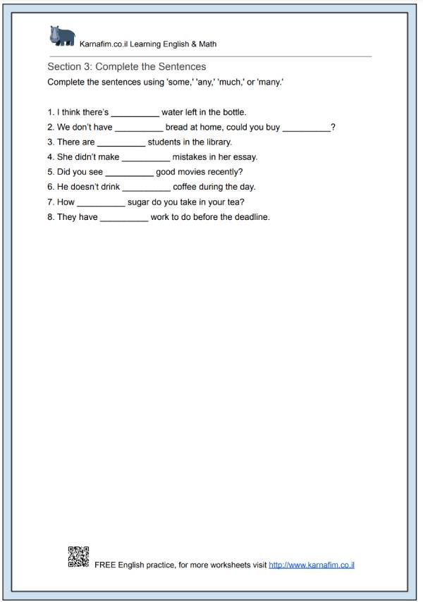 Mini Lesson 025 - Quantifiers_ Some Any Much Many-p3