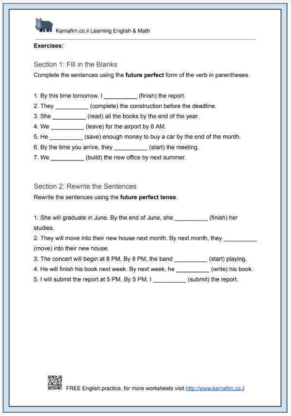 Mini Lesson 031 - The Future Perfect Tense-p2