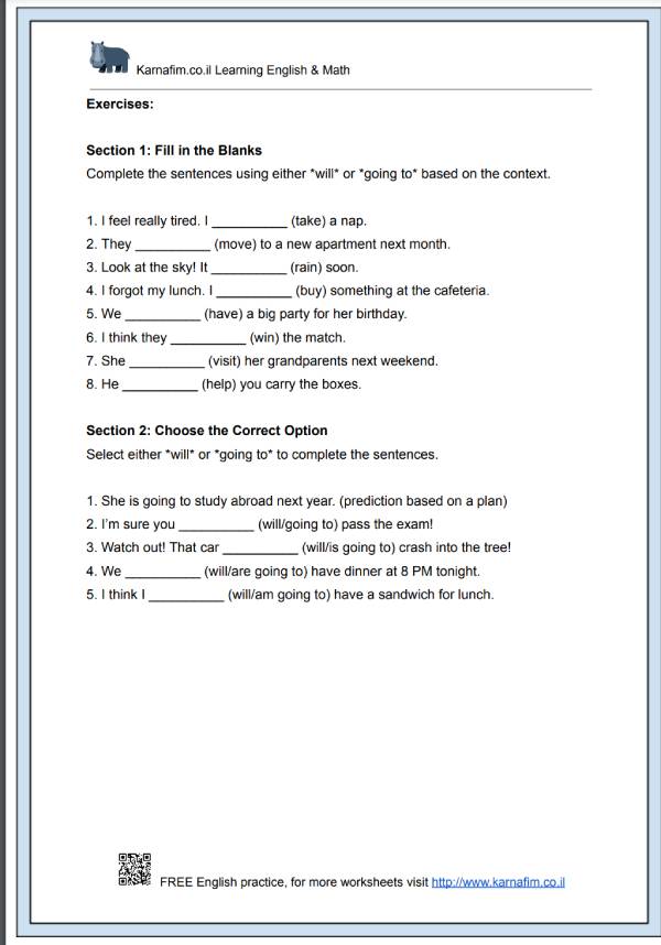 Mini Lesson 033 - The Difference Between 'Will' and 'Going to'-p2