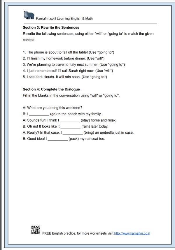 Mini Lesson 033 - The Difference Between 'Will' and 'Going to'-p3