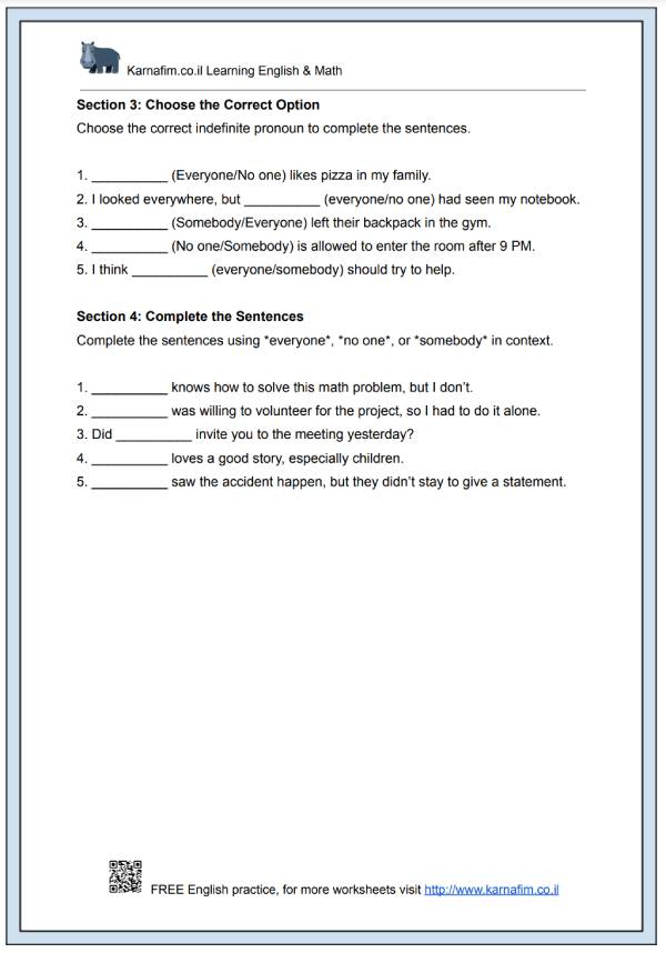 Mini Lesson 034 - Indefinite Pronouns_ Everyone, No One, Somebody-p3