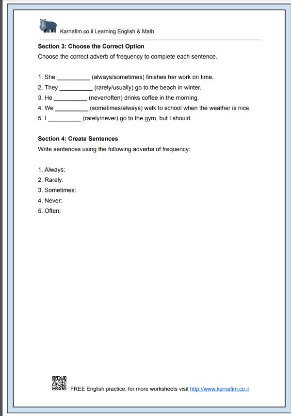 Mini Lesson 036 - Adverbs of Frequency-p3