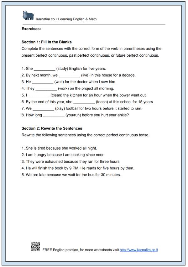 Mini Lesson 038 - The Perfect Continuous Tenses-p2