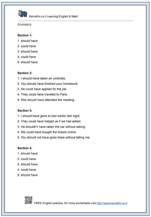 Mini Lesson 040 - The Use of 'Should Have' and 'Could Have'-p4