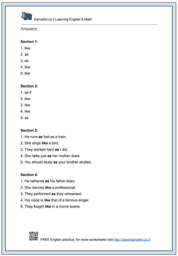 Mini Lesson 042 - Making Comparisons with 'Like' and 'As'-p4