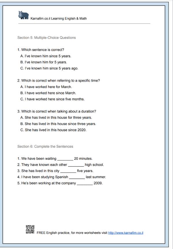 Mini Lesson 045 - The Difference Between Since and For-p3