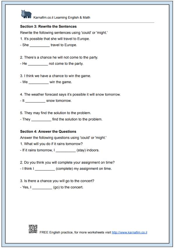 Mini Lesson 079 - Expressing Future Possibility with 'Could' and 'Might'-p3