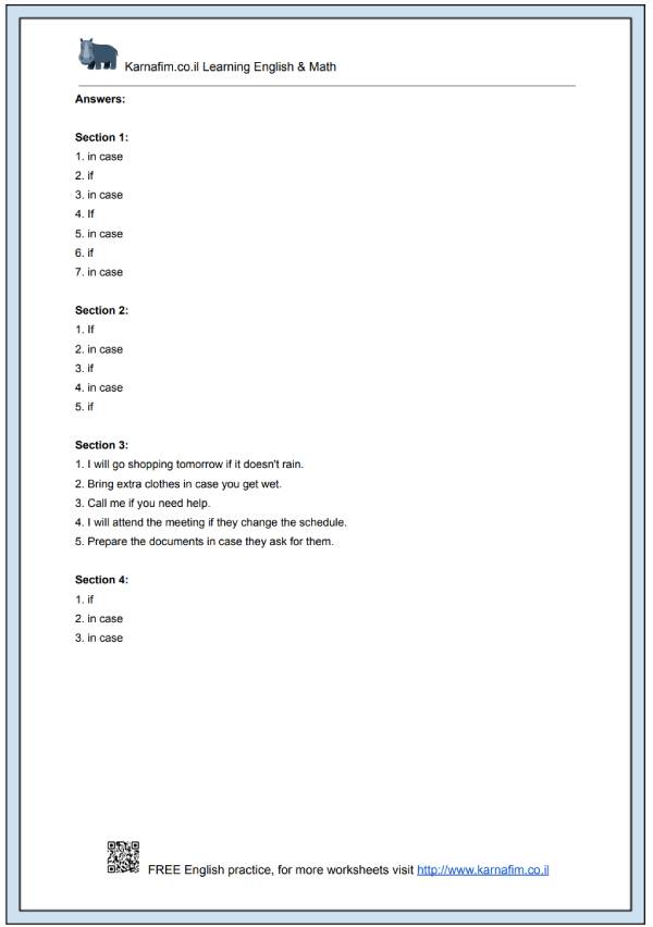 Mini Lesson 108 - Using 'In Case' and 'If' for Conditions-p4