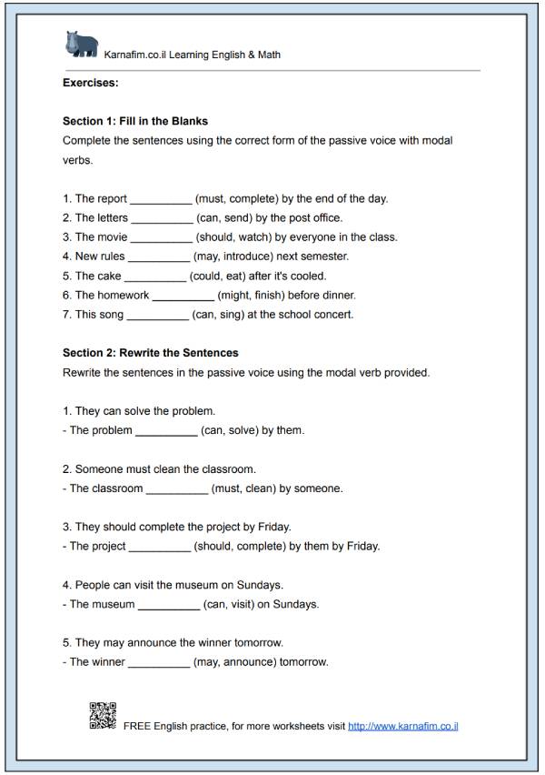 Mini Lesson 124 - The Passive Voice with Modal Verbs-p2