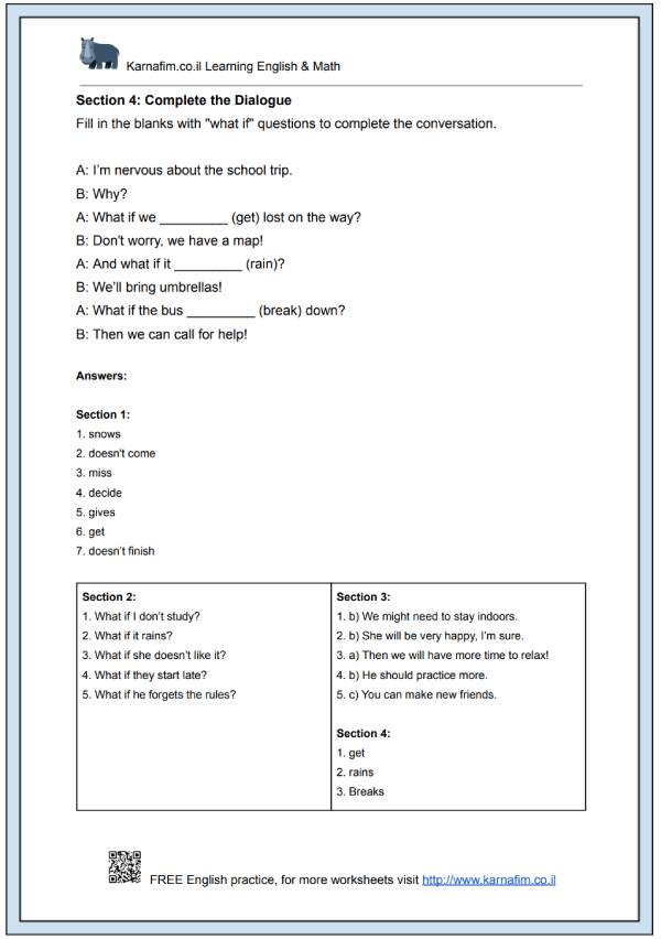 Mini Lesson 141 - Using 'What If' for Hypothetical Situations-p4