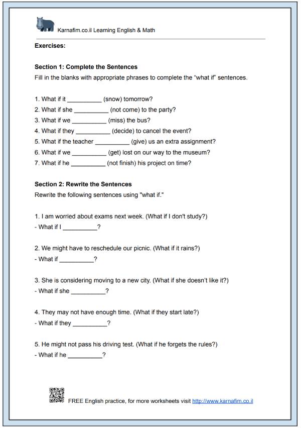 Mini Lesson 141 - Using 'What If' for Hypothetical Situations-p2