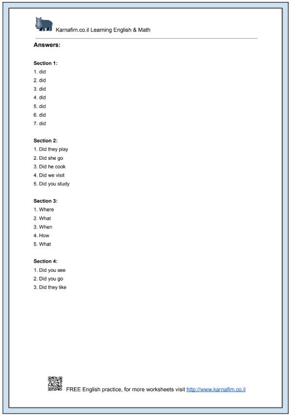 Mini Lesson 322 - Question Formation in the Past Tense-p4