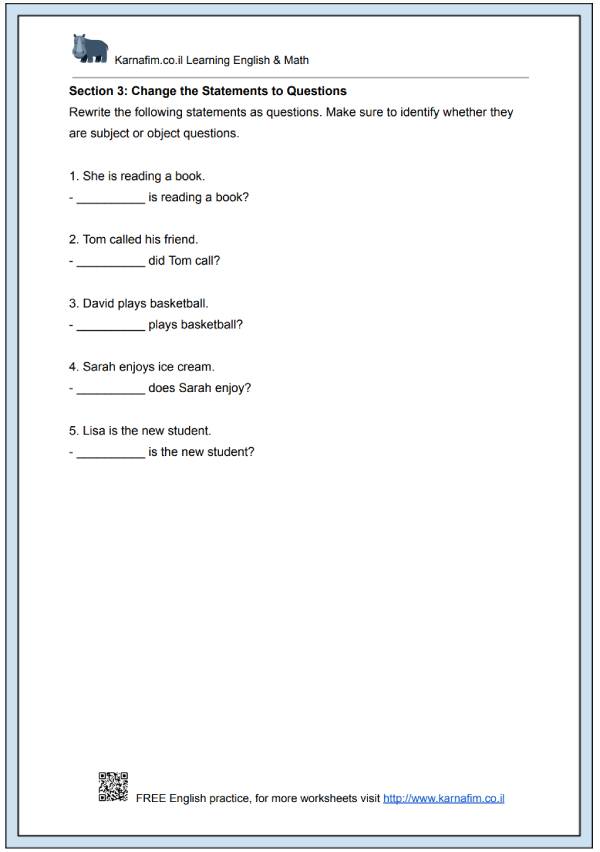 Mini Lesson 323 - Subject Questions vs. Object Questions-p3