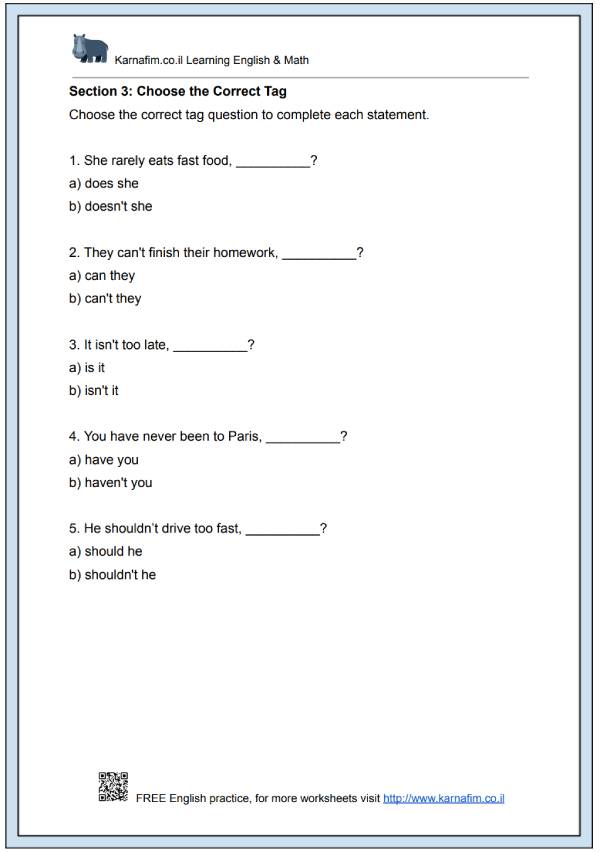 Mini Lesson 325 - Tag Questions with Negative Statements-p3