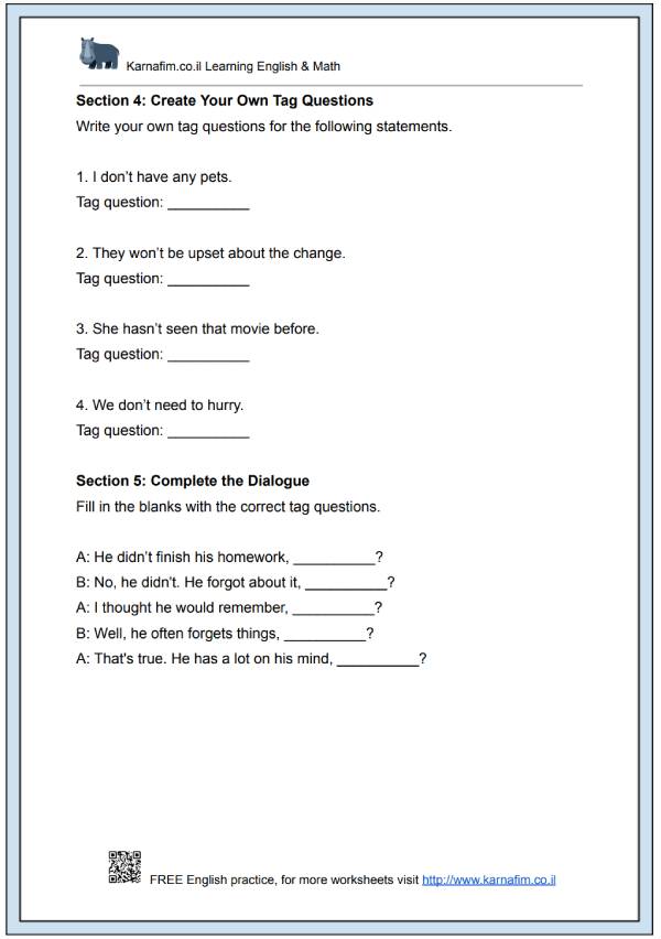 Mini Lesson 325 - Tag Questions with Negative Statements-p4